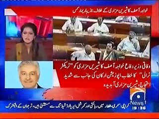 Ayesha Baksh Bashing On Khawaja Asif For Using Cheap Language