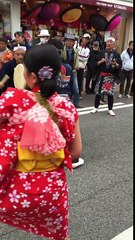 Cool "fighting" style Japanese traditional Dancing