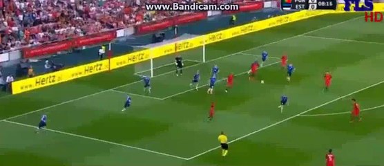 Cristiano Ronaldo Amazing GOAAAL - Portugal 1-0 Estonia 08-05-2016