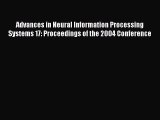 [PDF] Advances in Neural Information Processing Systems 17: Proceedings of the 2004 Conference