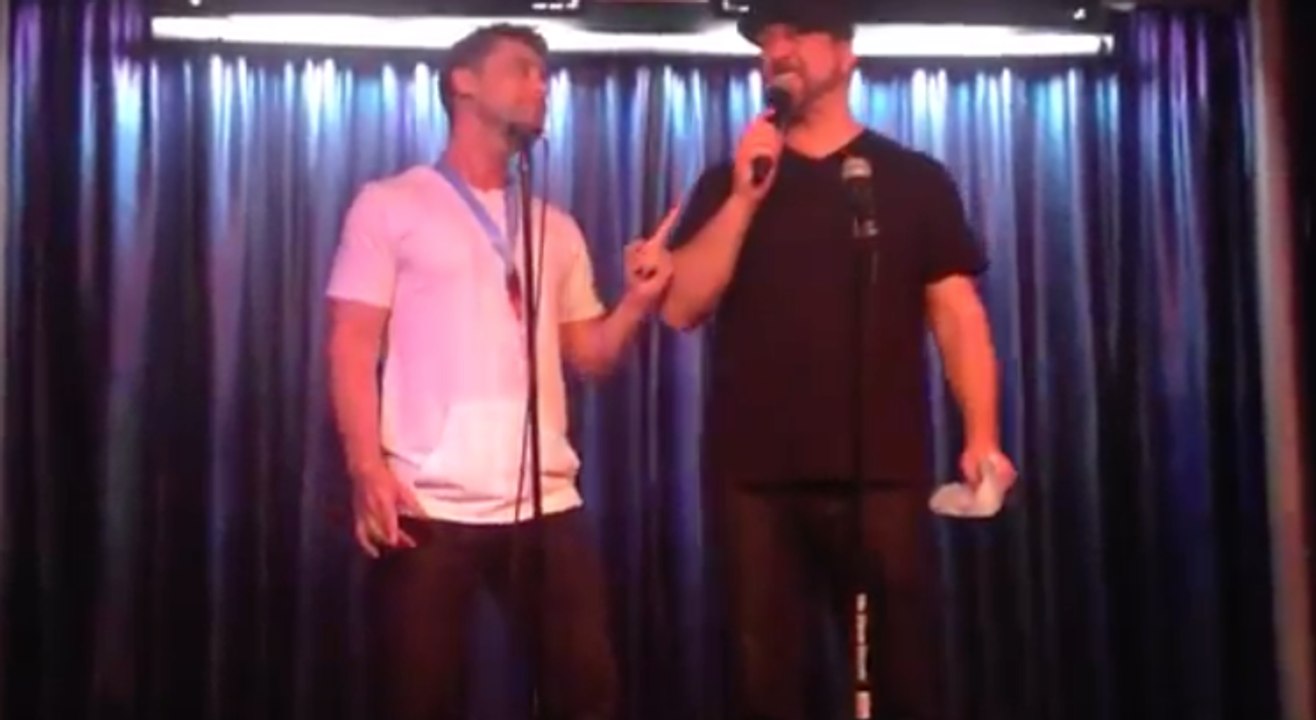 NSync's Lance Bass & Joey Fatone sing karaoke to BackStreetBoys