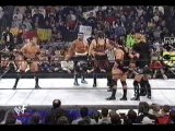 The Rock, Kane Hulk Hogan vs Scott Hall Kevin Nash X-Pac