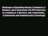 Read Challenges of Expanding Internet: E-Commerce E-Business and E-Government: 5th IFIP Conference