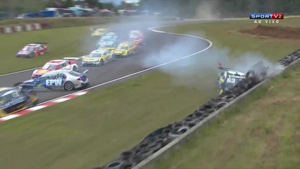 Start Girolami Big Crash 2016 Stock Car Brasil Santa Cruz Race 1