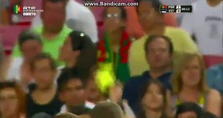 Andre Gomes Horror foul - Portugal 7-0 Estonia -08-06-2016
