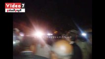 بالفيديو .. محافظ بنى سويف يتفقد موقع حادث انقلاب قطار البضائع