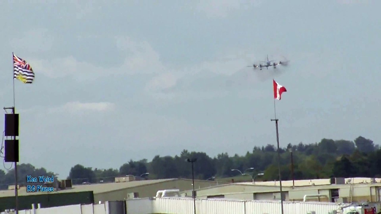 CV 140 Aurora 750Km_h High speed pass 4 engine prop plane