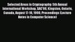 Read Selected Areas in Cryptography: 5th Annual International Workshop SAC'98 Kingston Ontario