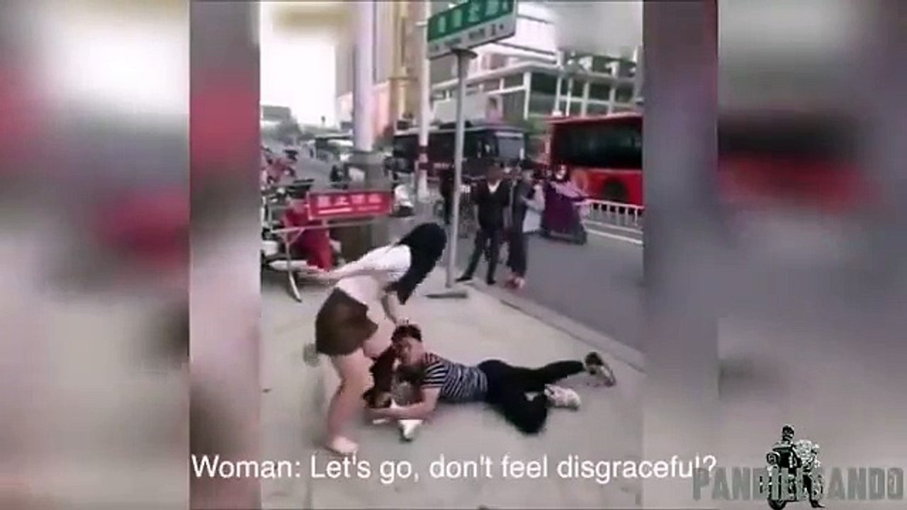Please don't leave me! Jilted boyfriend clings to woman's leg as he begs her not to dump him