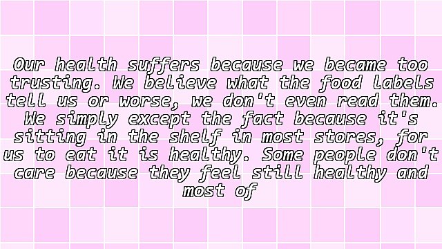 How to Eat Healthier - How to Avoid Any Pitfalls - How to Become Aware of the Hidden Culprits