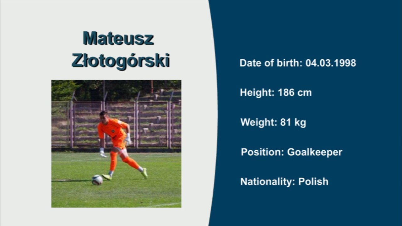 Mateusz Złotogórski, Video no 1, Season 15/16, Goalkeeper
