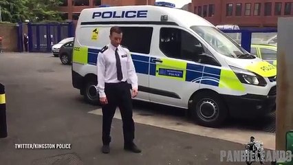 Running Man challenge policeman dubbed 'World's best dancing copper' but not everyone is happy