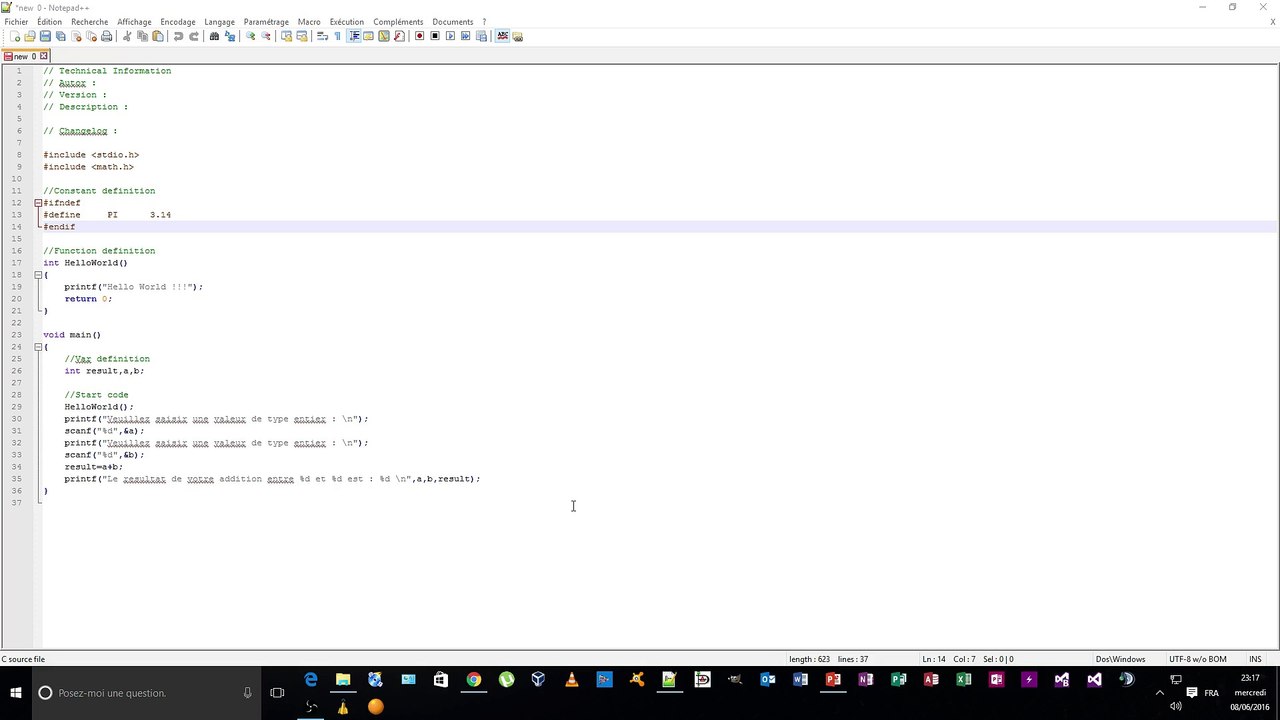 Formation à l'intégration vidéo 5a : programmation en C  - démo 1