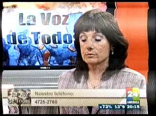 Vilma Ripoll sobre la ley de medios audiovisuales en América 24 19 09 09
