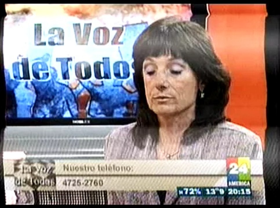 Vilma Ripoll sobre la ley de medios audiovisuales en América 24 19 09 09
