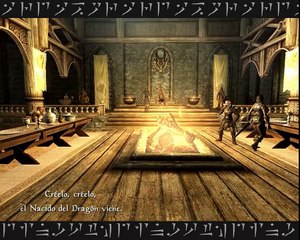 Letra en español "The Dragonborn Comes" (Viene el Sangre de Dragón)