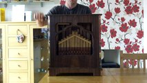 Luxury veneered 25 note busker pipe organ by Voller Organs