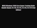 Read MCSE Windows 2000 Core Exams Training Guide Bundle (Exams 70-210 70-215 70-216 70-217)