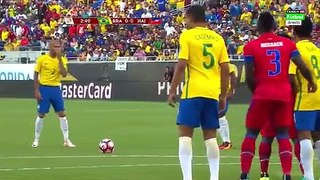 Willian Fantastic Free-Kick Chance HD - Brazil vs Haiti 08.06.2016