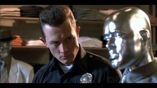 Terminator 2 (1991) Judgement Day - sideshowtoys T-1000 Polystone statue