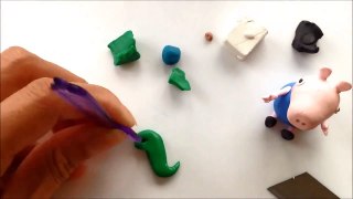Polymer Clay Tutorial Peppa Pig Mr. Dinosaur Charm