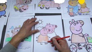 Mummy and Daddy Pig's Coloring Pages