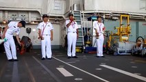 2013/07/27  護衛艦「あきづき」体験航海  ラッパ演奏