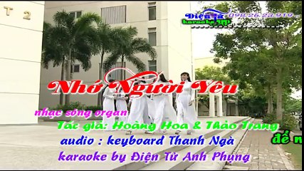 NHO NGUOI YEU karaoke full HD 2016 Điện Tử Anh Phụng
