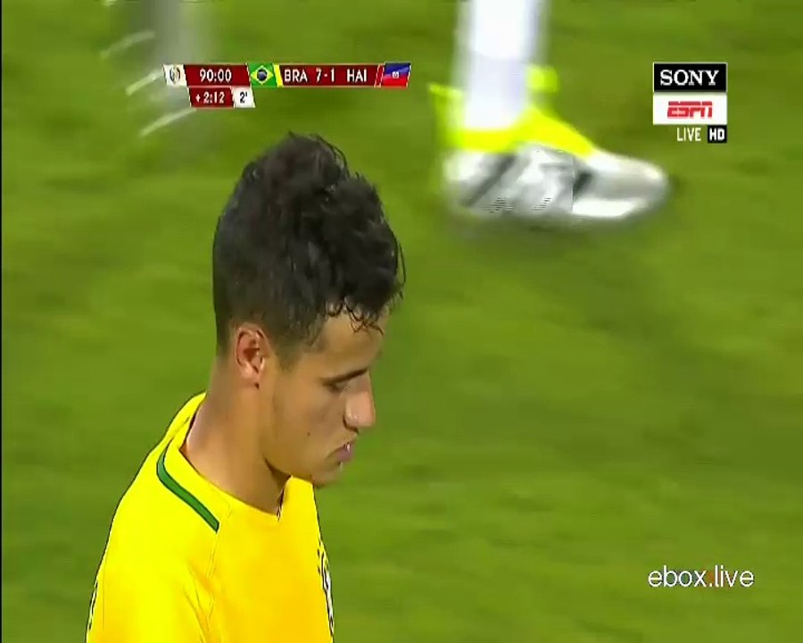Philippe Coutinho Hattrick Goal HD - Brazil 7-1 Haiti 08.06.2016