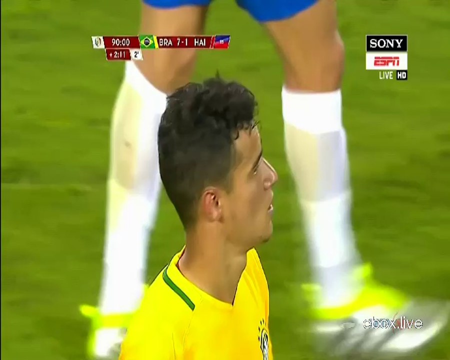 Philippe Coutinho Hattrick Goal HD - Brazil 7-1...