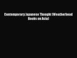 Read Contemporary Japanese Thought (Weatherhead Books on Asia) Ebook Free