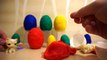 Play Doh Surprise Eggs with Toys for Kids ¦ Kinderino, Peppa pig, Panda, My Little Pony, Angry Birds