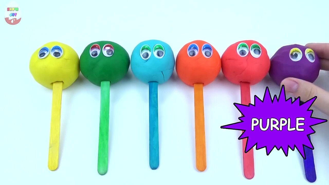 PLAY-DoH Lollipop Smiley Rainbow Surprise with Toys Spider man Donald duck My Talking Tom