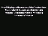 Read Drop Shipping and Ecommerce What You Need and Where to Get It. Dropshipping Suppliers