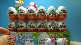 72 Kinder Surprise Eggs Happy Hello Kitty 40 Anniversary Überraschungsei Auspacken, huevo sorpresa