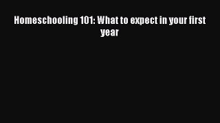 PDF Homeschooling 101: What to expect in your first year EBook