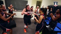 Illinois Women's Basketball vs Penn State 1/4/15 Post-game Celebration