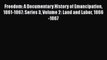 PDF Freedom: A Documentary History of Emancipation 1861-1867: Series 3 Volume 2: Land and Labor