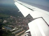 Landing at Chopin (Okecie) Airport  (Polish LOT Boeing 767-300 SP-LPE )  05/27/2011