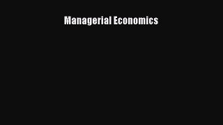 PDF Managerial Economics Book Online