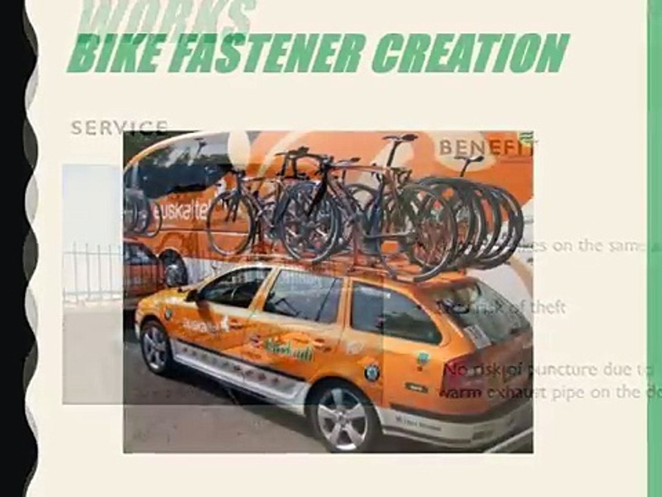 Carry your bike safely by road - Bike Fastener