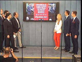 Poseł Elżbieta Borowska - konferencja z 8 czerwca 2016 r.