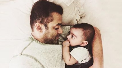 Salman Khan PLAYING With His Cute Nephew Ahil