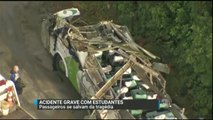 SP: SBT Brasil mostra estudantes que conseguiram escapar de tragédia em rodovia