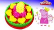 Peppa pig español toys   learn to make play doh ice cream cake wonderful DIY
