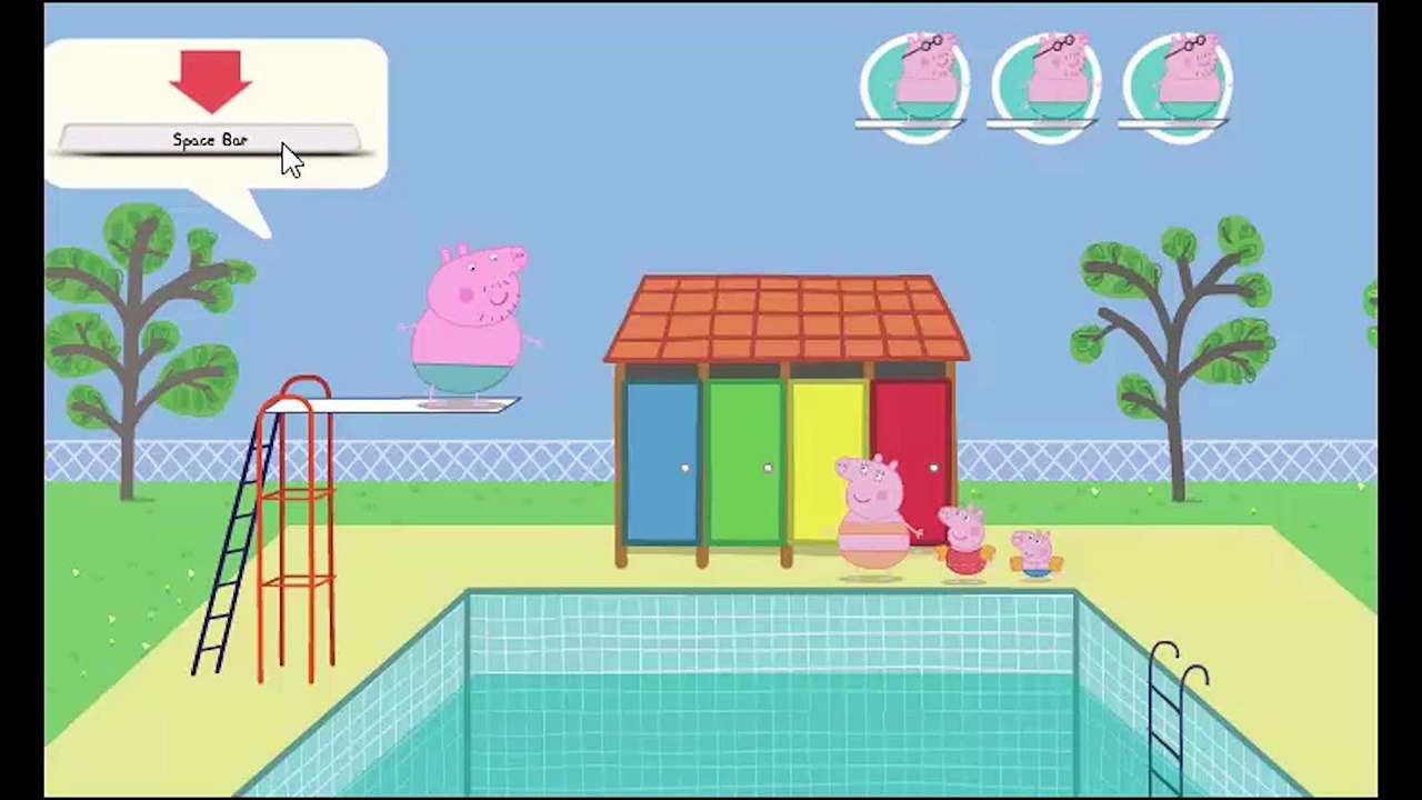 Мультфильм свинка Пеппа. Папа свин большие брызги. -  Cartoon Pig Peppa. Daddy pig's big splash