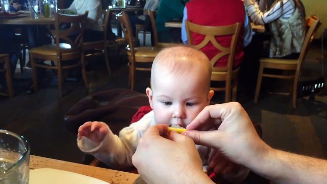 Bébé VS citron : réaction tellement drole