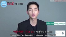 [Kiss House].Vietsub.Song Joong Ki.Cheering Message to Cha Tae Hyun - My Sassy Girl 2 Movie