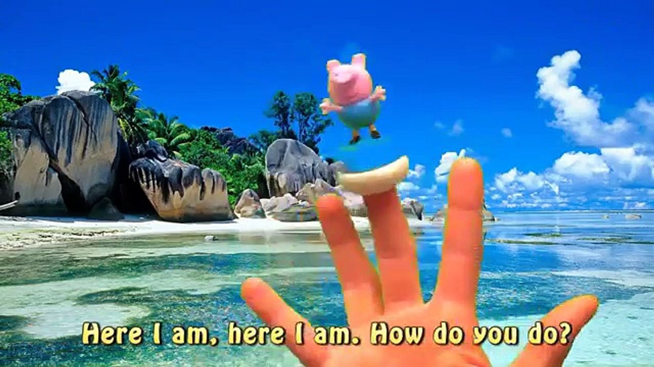 Peppa Pig VS Shark Finger Family Nursery Rhyme   Daddy Finger Song With Funny Shark And Peppa Pig 1