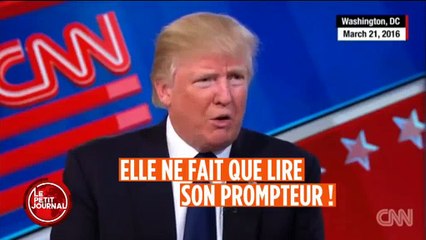 Download Video: Donald Trump revient sur sa parole et se met à utiliser des prompteurs pour ses discours - Regardez